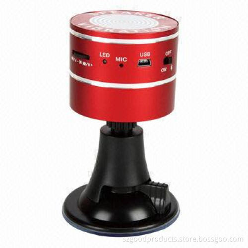 Bluetooth vibration speaker with microphone, mini USB, 360 degrees omnidirectional sound